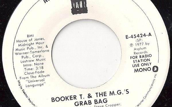Booker T & The MG’s – Grab Bag – Now Break Loose from Set it Off